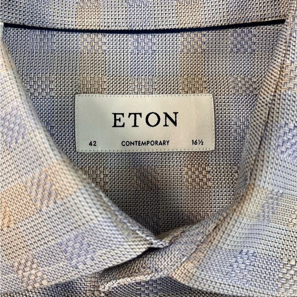 Beautiful ETON dress shirt. Size 42, 16.5, 32 sleeves. Amazing quality. - Picture 3 of 3
